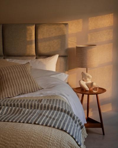 A refined expression of modern luxury, the Atlas Headboard by Vispring is meticulously crafted with f...